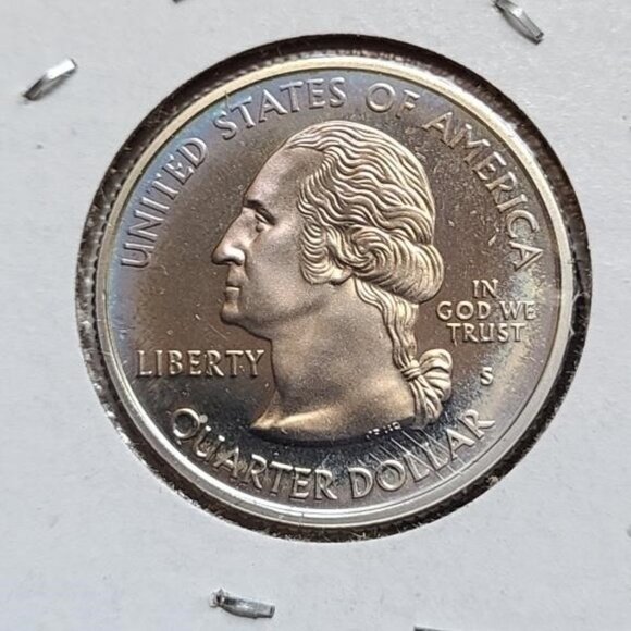 Lot of 5 S Mint Proof State Quarters... 1999-2000... MS... In Protective Holders - Picture 8 of 10